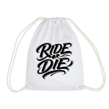 Rouler ou mourir - Sac de sport léger - blanc - Devant
