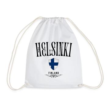 Souvenir d’Helsinki, design élégant Helsinki - Sac de sport léger - blanc - Devant