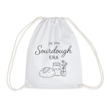 Baking Baker Sourdough In My Sourdough Era - Drawstring Bag - white - Front