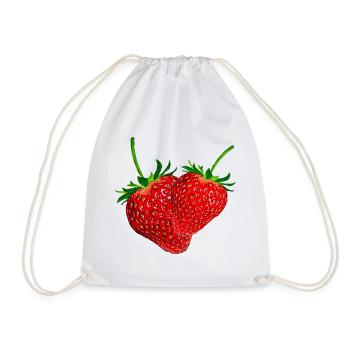 Fraises - Sac de sport léger - blanc - Devant
