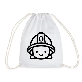 pompier - Sac de sport léger - blanc - Devant