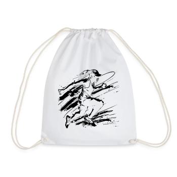 Graffiti Runners - Drawstring Bag - white - Front