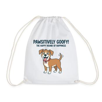 Pawsitively Goofy Dog Spaß - Turnbeutel - Weiß - Vorne