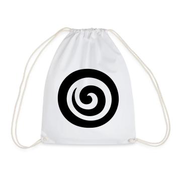 Japanese Spiral - Drawstring Bag - white - Front
