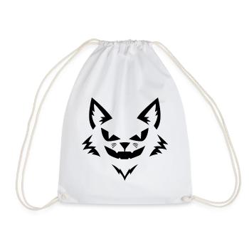 Halloween Fuchs – Spooky Fox Face - Turnbeutel - Weiß - Vorne