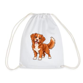 Nova Scotia Retriever Kawaii Style - Turnbeutel - Weiß - Vorne
