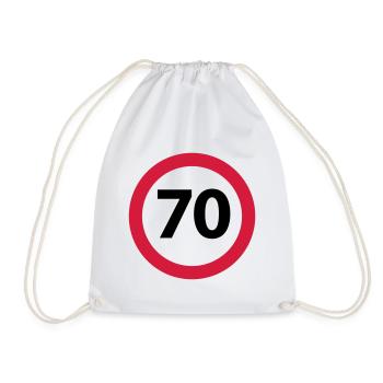 70 Anniversaire - Sac de sport léger - blanc - Devant