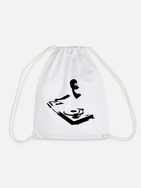 DJ - Drawstring Bag - white