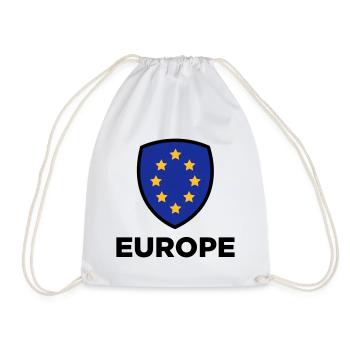Le drapeau européen Union - Sac de sport léger - blanc - Devant