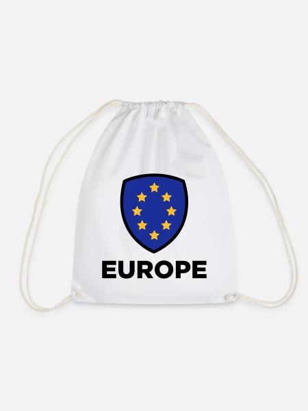 Die Unionsflagge von Europa - Turnbeutel - Weiß