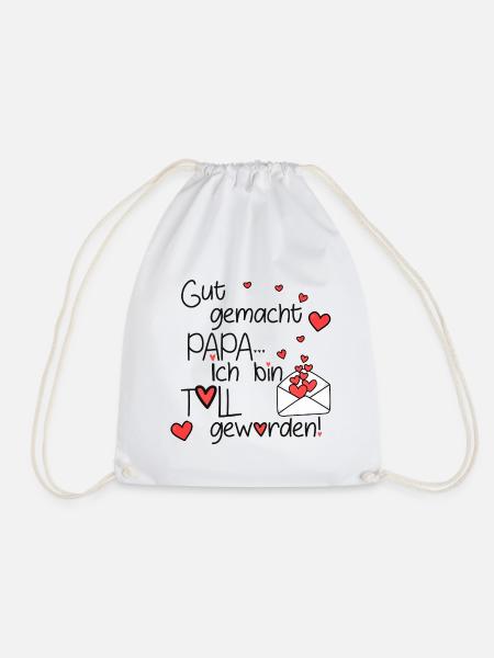 Gut gemacht Papa - Turnbeutel - Weiß