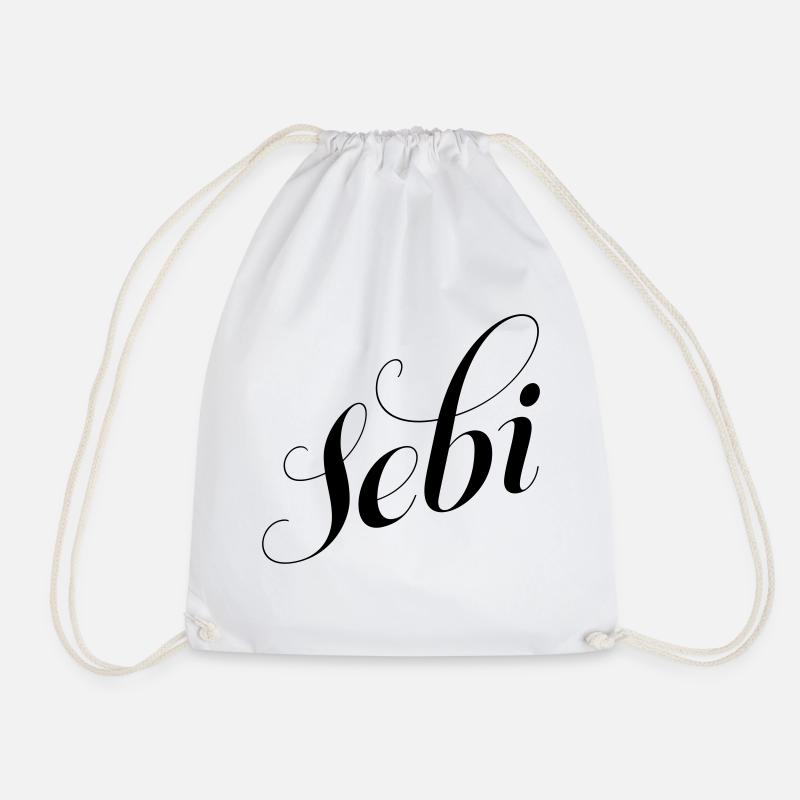 Sebi - Drawstring Bag - white
