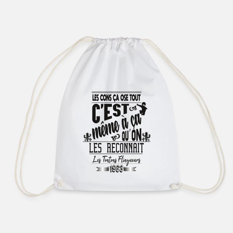 les cons ça ose tout ! V2 - Sac de sport léger - blanc