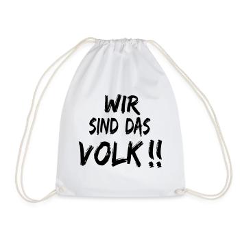 We are the people - Drawstring Bag - white - Front
