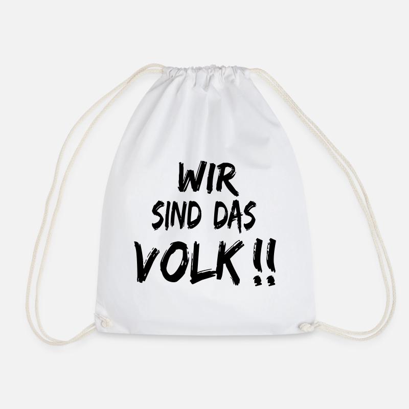 Wir sind das Volk - Turnbeutel - Weiß