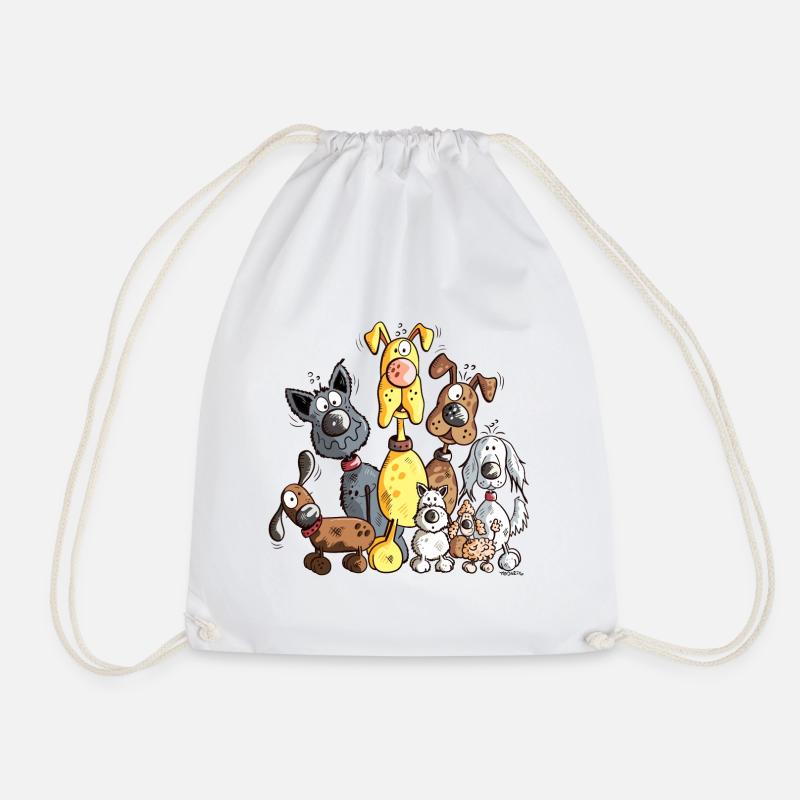 Beaucoup de Chiens - Sac de sport léger - blanc