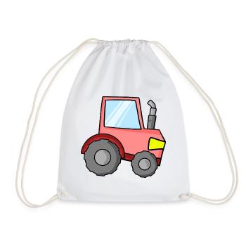 Tractor for children - Drawstring Bag - white - Front