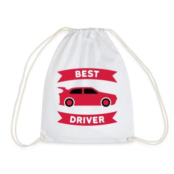Meilleur pilote de voiture de sport (voiture de sport, bannière) - Sac de sport léger - blanc - Devant