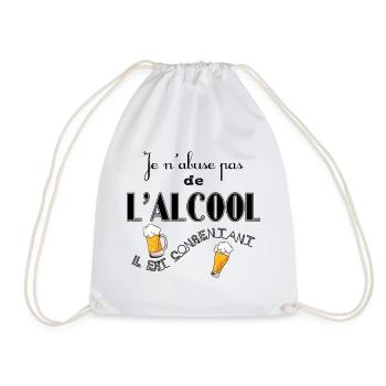 N'abuser pas de l'Alcool - Sac de sport léger - blanc - Devant