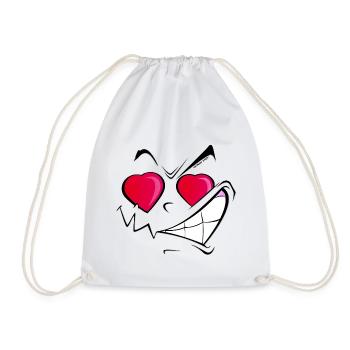 Lover smile / sourire d'amour - Sac de sport léger - blanc - Devant