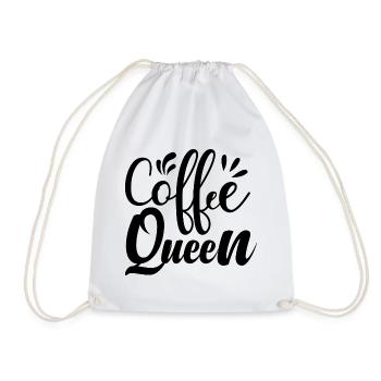 Reine du café - Sac de sport léger - blanc - Devant