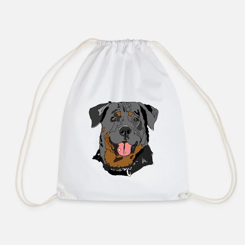 Rottweiler - Turnbeutel - Weiß