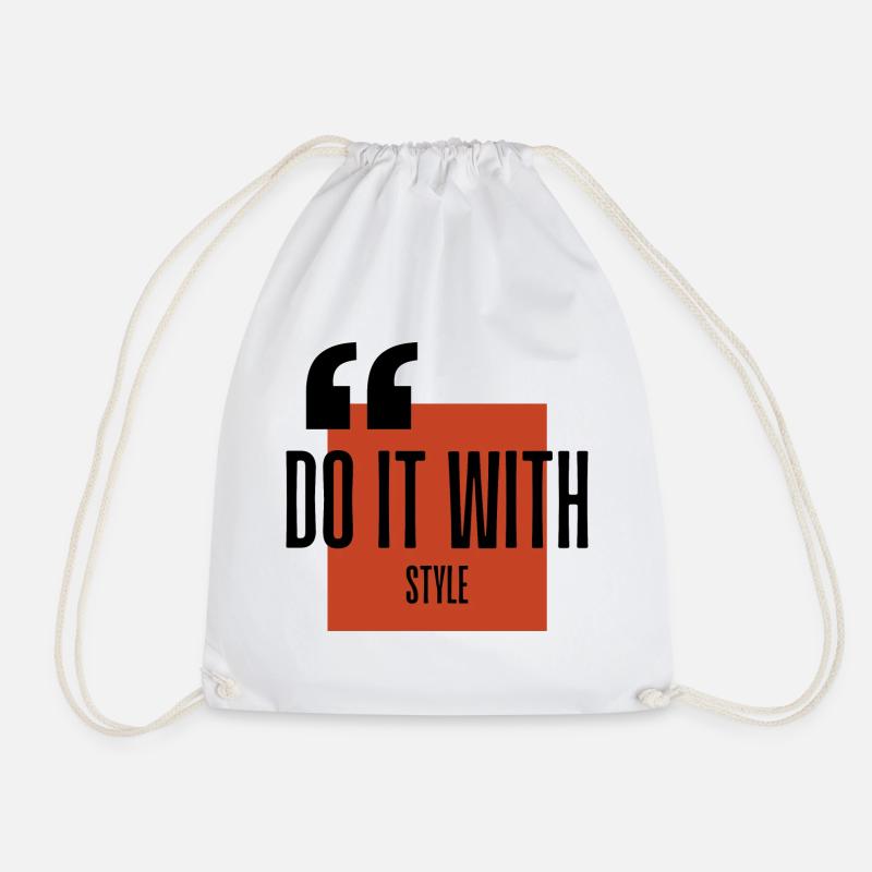 Bit Wit Style Logo - Turnbeutel - Weiß