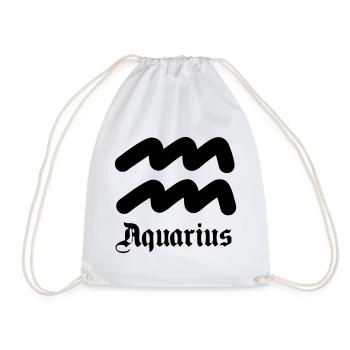 Aquarius Aquarius - Drawstring Bag - white - Front