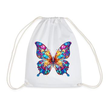 Papillon - Sac de sport léger - blanc - Devant