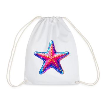 Starfish - Drawstring Bag - white - Front