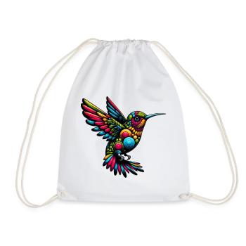Kolibri - Turnbeutel - Weiß - Vorne