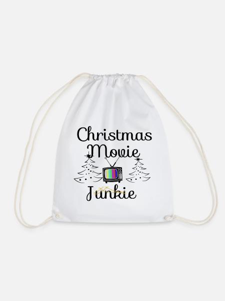 Weihnachtsfilm-Junkie - Turnbeutel - Weiß