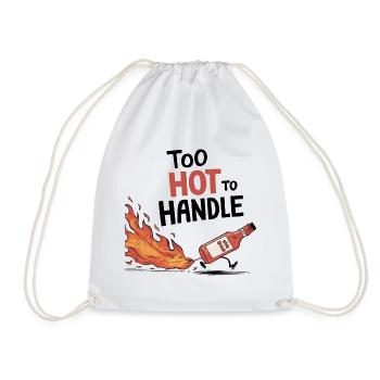 Too Hot to Handle - Drawstring Bag - white - Front