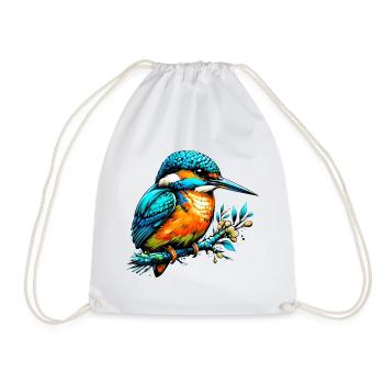 Martin-pêcheur - Sac de sport léger - blanc - Devant