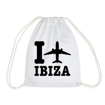 Ibiza Urlaub - Turnbeutel - Weiß - Vorne
