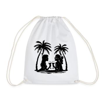 Palmiers pour femmes Relax - Sac de sport léger - blanc - Devant