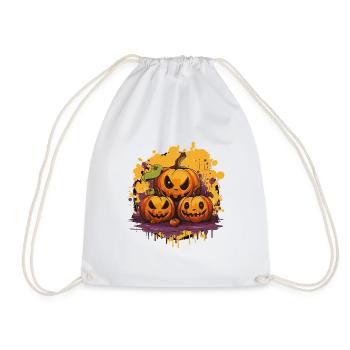 Citrouille Gang Halloween Imprimer - Sac de sport léger - blanc - Devant