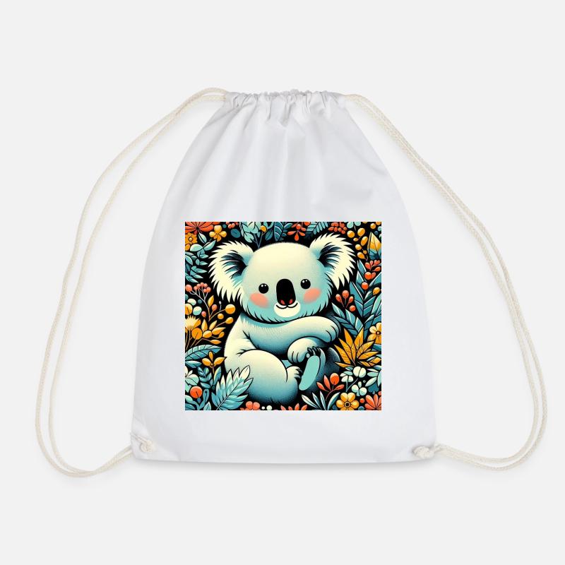 Koala - Drawstring Bag - white