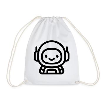 astronaute - Sac de sport léger - blanc - Devant