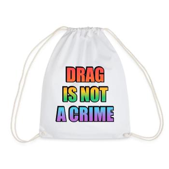 Drag_Is_Not_A_Crime_-_Copy - Sac de sport léger - blanc - Devant