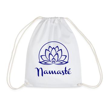Namaste Lotus Mandala - Turnbeutel - Weiß - Vorne