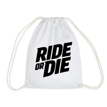 Rouler ou mourir - Sac de sport léger - blanc - Devant