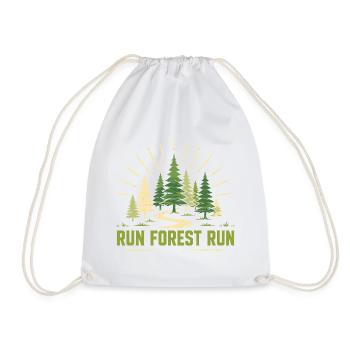 Trailrunning – Run Forest Run - Turnbeutel - Weiß - Vorne