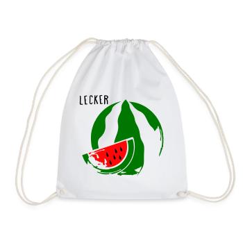 Melone - Turnbeutel - Weiß - Vorne