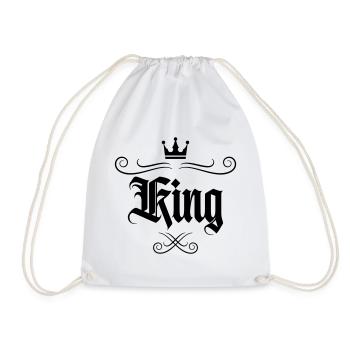 King - Turnbeutel - Weiß - Vorne