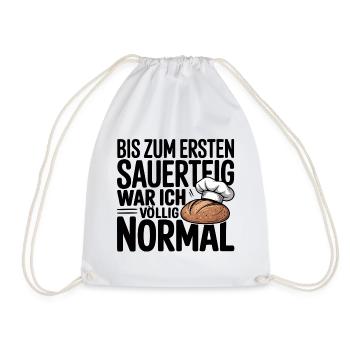 Mein Sauerteig - Turnbeutel - Weiß - Vorne
