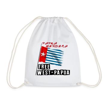 Free Papua, Papua merdeka - Drawstring Bag - white - Front