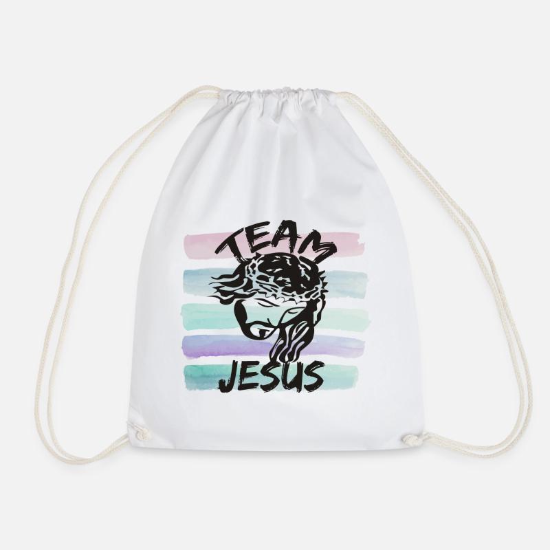 Team Jesus - Turnbeutel - Weiß