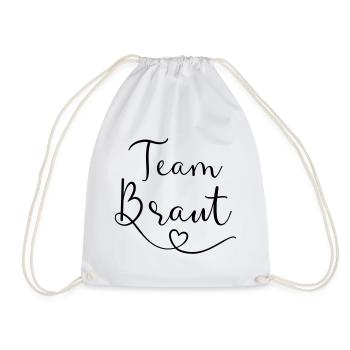 Team Braut / Crew / JGA Jungesellinnenabschied - Turnbeutel - Weiß - Vorne