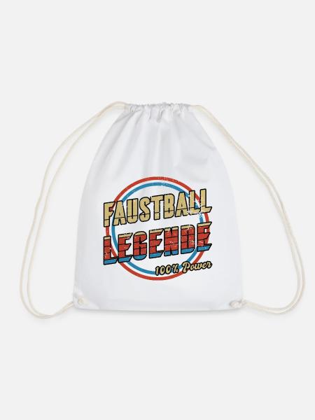 Faustball Legende - Turnbeutel - Weiß